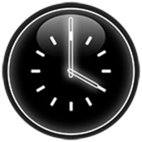 Black Clock Widget