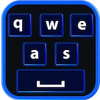 Neon Blue Keyboard