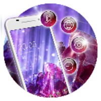 Purple Diamond luxury theme: glittering launcher