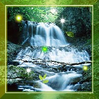 Waterfall Gold live wallpaper